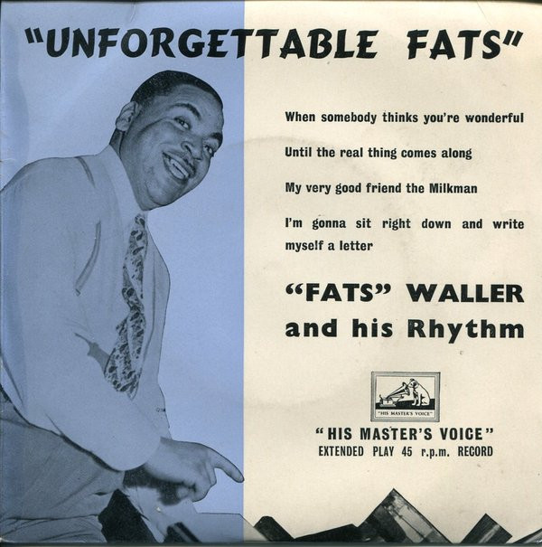 Fats Waller & His Rh - Unforgettable Fats - Used Vinyl Record 7" image 1