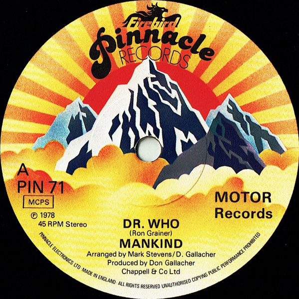 Mankind - Dr. Who - Used Vinyl Record 7" image 1