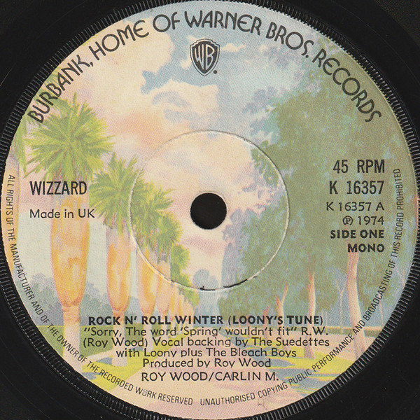 Wizzard - Rock N' Roll Winter - Used Vinyl Record 7" image 1