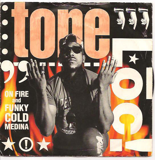 Tone Loc - On Fire / Funky Cold Medina - Used Vinyl Record 7" image 1