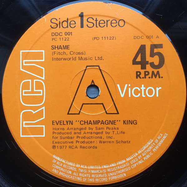 Evelyn King - Shame - Used Vinyl Record 12" image 1