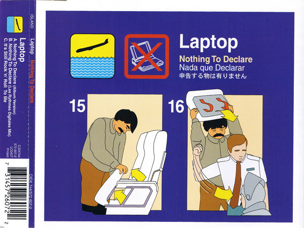 Laptop - Nothing To Declare - Used CD image 1