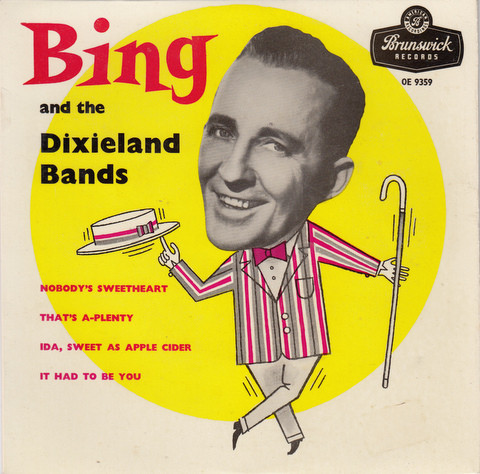 Bing Crosby - Bing And The Dixieland Bands - Used Vinyl Record 7" image 1