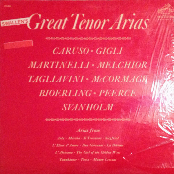 Various - Great Tenor Arias - Used Vinyl Record image 1