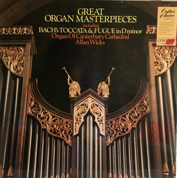 Great Organ Masterpieces (Including Bach's Toccata & Fugue In D Minor)