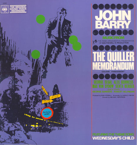 John Barry - Quiller Memorandum (Original Sound Track Recording) - Used image 1