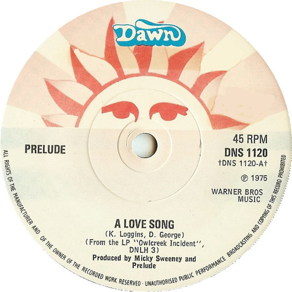 Prelude - A Love Song - Used Vinyl Record 7" image 1