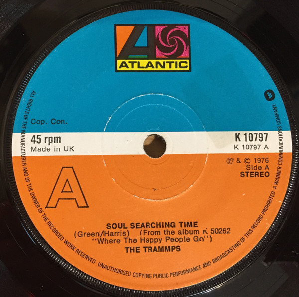 Trammps - Soul Searching Time - Used Vinyl Record 7" image 1