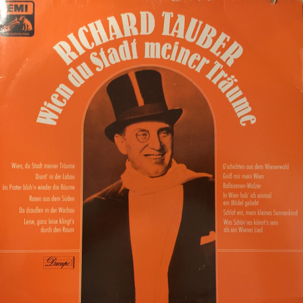 Richard Tauber - Wien, Du Stadt Meiner Traume - Used Vinyl Record image 1