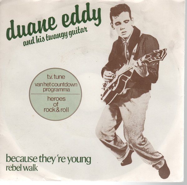 Duane Eddy - Because They're Young - Used Vinyl Record 7" image 1