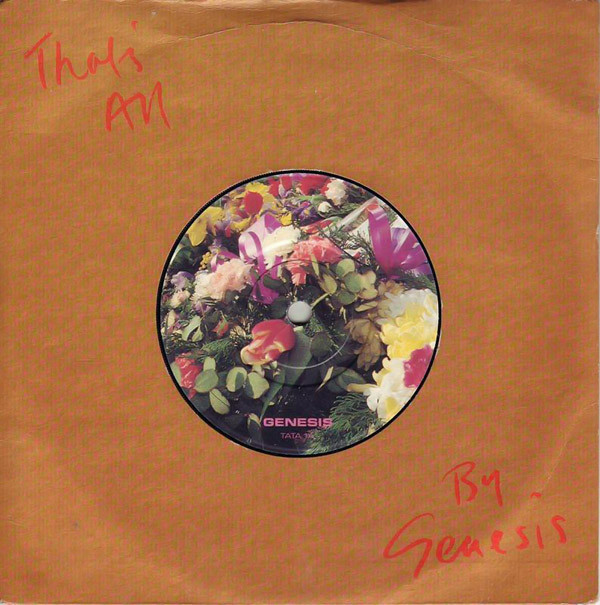 Genesis - That's All - Used Vinyl Record 7" image 1