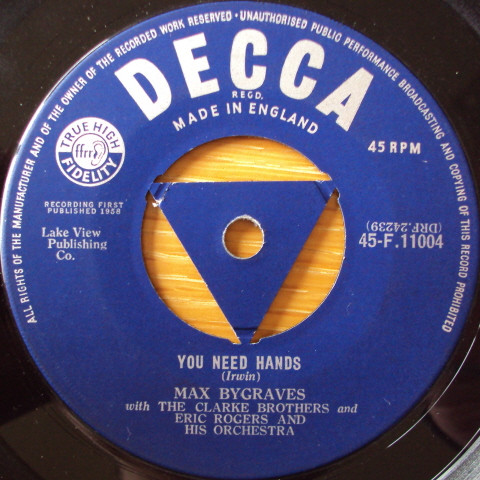 Max Bygraves - You Need Hands / Tulips From Amsterdam - Used Vinyl Re image 1