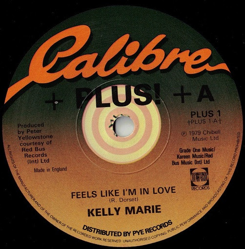 Kelly Marie - Feels Like I'm In Love - Used Vinyl Record 7" image 1