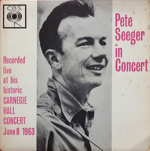 Pete Seeger - In Concert - Used Vinyl Record 7" image 1