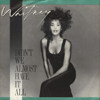 Whitney Houston - Didn't We Almost Have It All - Used Vinyl Record 7" image 1