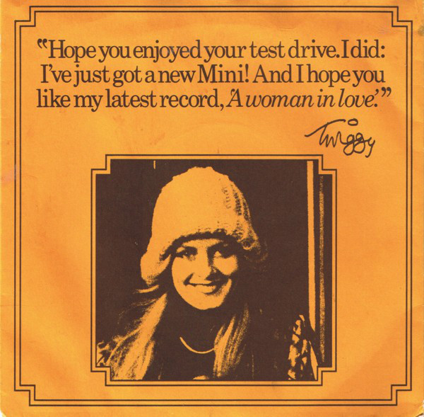 Twiggy - A Woman In Love - Used Vinyl Record 7" image 1