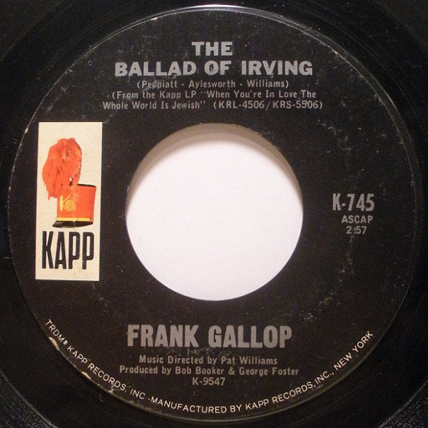 The Ballad Of Irving / Would You Believe It?