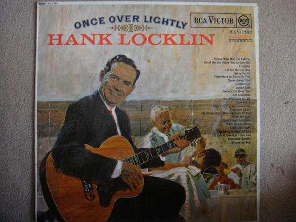 Hank Locklin - Once Over Lightly - Used Vinyl Record image 1