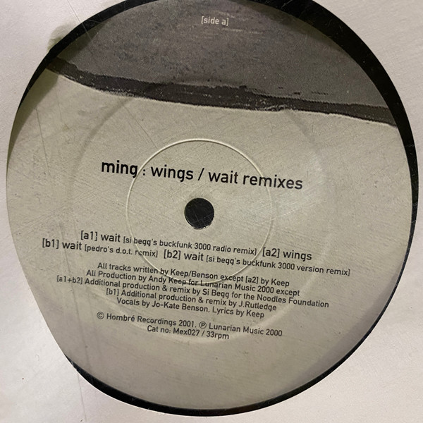 Ming - Wings / Wait Remixes - Used Vinyl Record 12" image 1