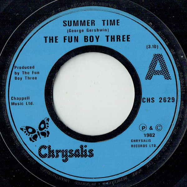 Fun Boy Three - Summer Time - Used Vinyl Record 7" image 1
