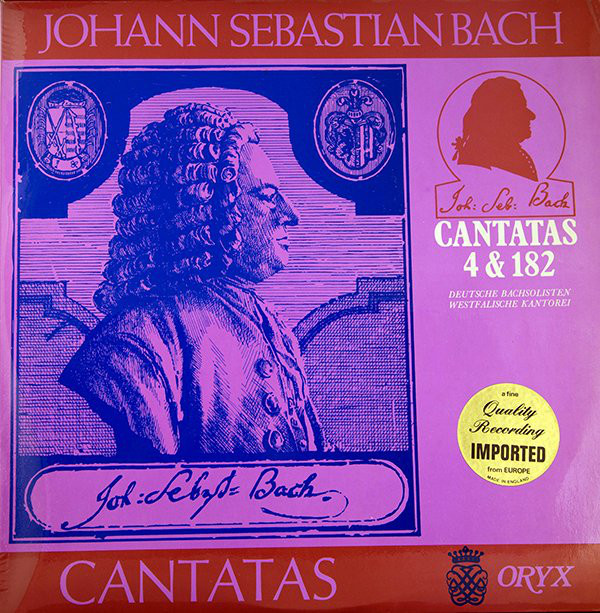 Johann Sebastian Bac - Cantatas 4 & 182 - Used Vinyl Record image 1