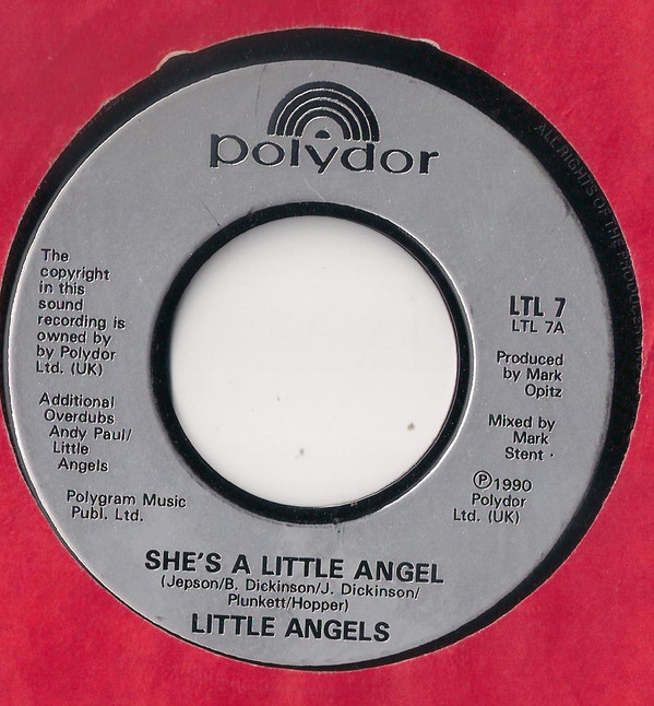 Little Angels - She's A Little Angel - Used Vinyl Record 7" image 1