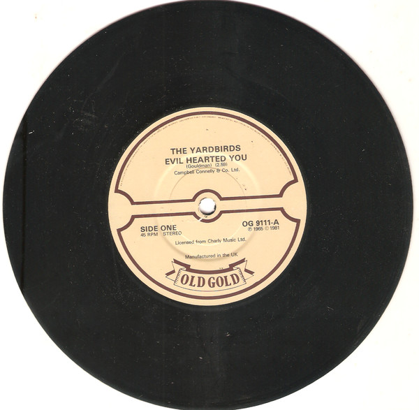 Yardbirds - Evil Hearted You / Still I'm Sad - Used Vinyl Record 7" image 1