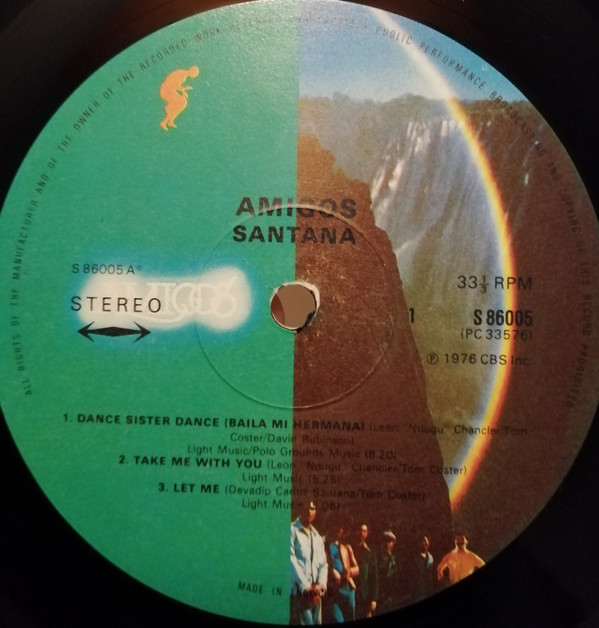 Santana - Amigos - Used Vinyl Record image 1