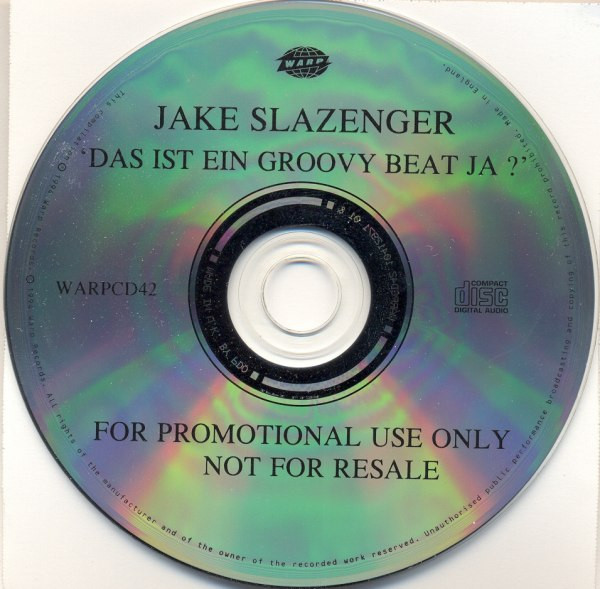 Jake Slazenger - Das Ist Ein Groovy Beat Ja? - Used CD image 1
