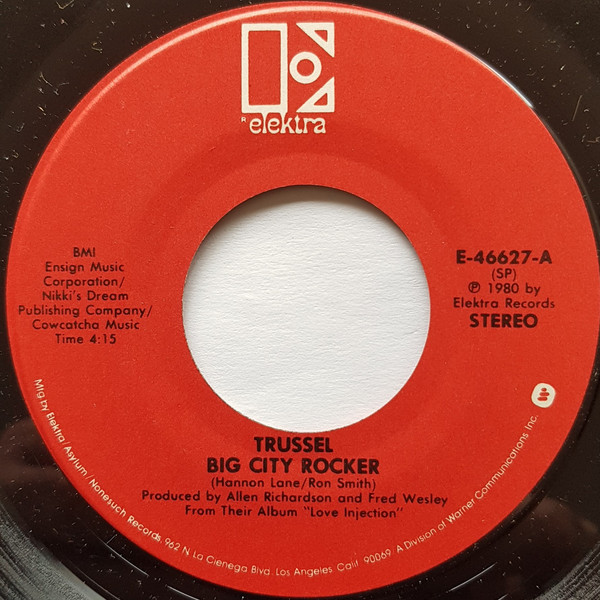 Trussel - Big City Rocker - Used Vinyl Record 7" image 1