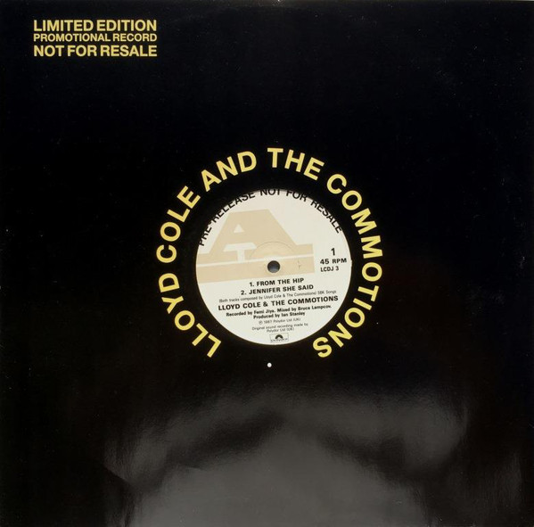 Lloyd Cole & The Com - From The Hip - Used Vinyl Record 12" image 1