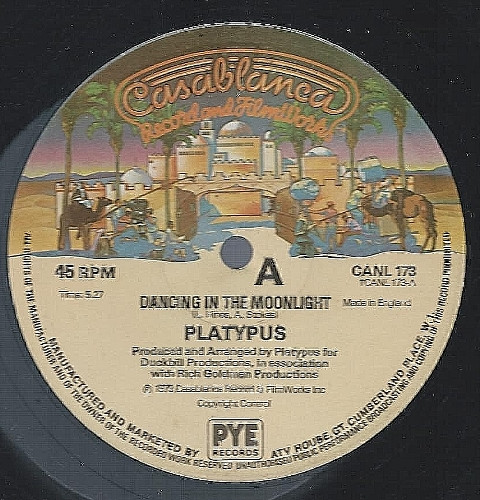 Platypus - Dancing In The Moonlight / Body And Soul - Used Vinyl Record image 1