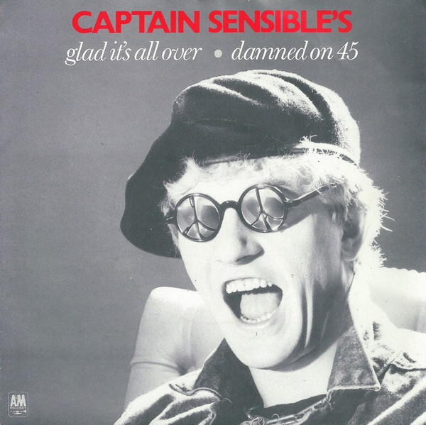 Captain Sensible - Glad It's All Over / Damned On 45 - Used Vinyl Recor image 1