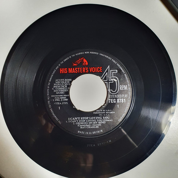 Ray Charles - I Can't Stop Loving You - Used Vinyl Record 7" image 1