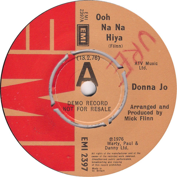 Donna Jones - Ooh Na Na Hiya - Used Vinyl Record 7" image 1