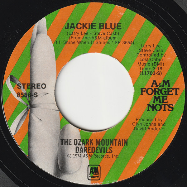 Ozark Mountain Dared - Jackie Blue - Used Vinyl Record 7" image 1