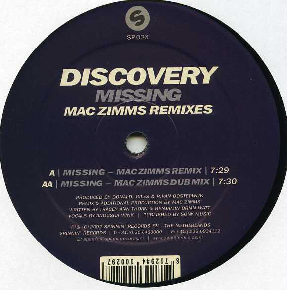 Missing (Mac Zimms Remixes)