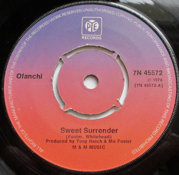 Ofanchi - Sweet Surrender / Shall I Wait For You - Used Vinyl Record 7 image 1
