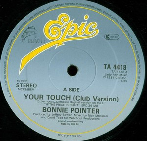 Bonnie Pointer - Your Touch - Used Vinyl Record 12" image 1