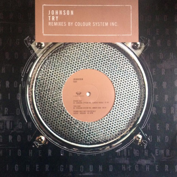Johnson - Try (Colour System Inc. Remixes) - Used Vinyl Record 1 image 1