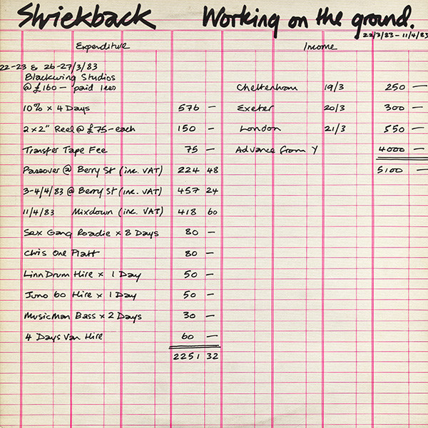 Shriekback - Working On The Ground - Used Vinyl Record 12" image 1