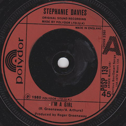 Stephanie Davies - I'm A Girl - Used Vinyl Record 7" image 1