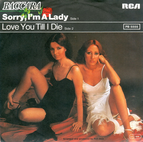 Baccara - Sorry, I'm A Lady - Used Vinyl Record 7" image 1