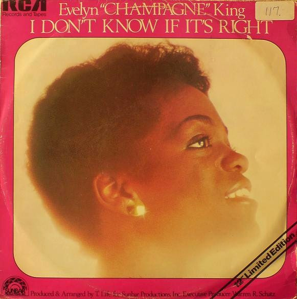 Evelyn King - I Don't Know If It's Right - Used Vinyl Record 12" image 1