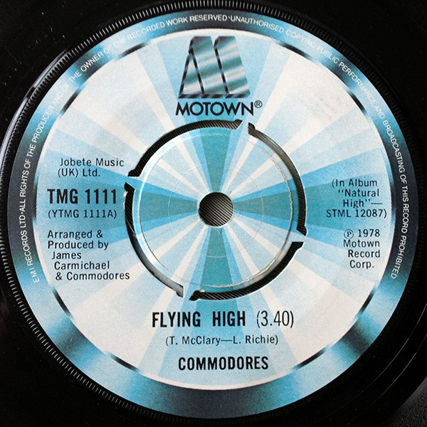Commodores - Flying High - Used Vinyl Record 7" image 1