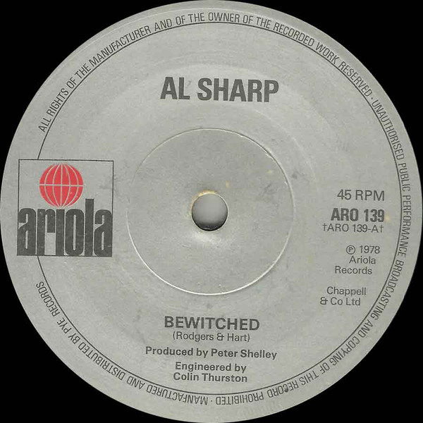 Al Sharp - Bewitched - Used Vinyl Record 7" image 1