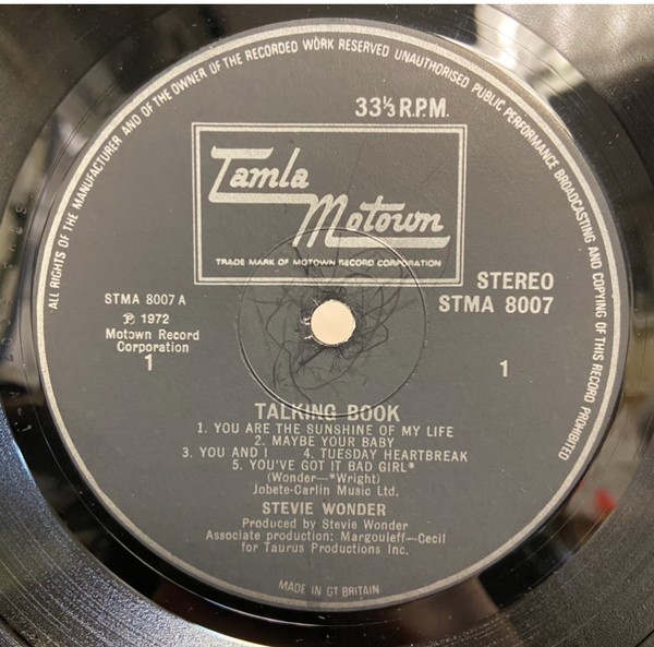 Stevie Wonder - Talking Book - Used Vinyl Record image 1