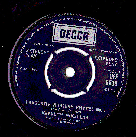 Kenneth McKellar - Favourite Nursery Rhymes No. 1 - Used Vinyl Record image 1