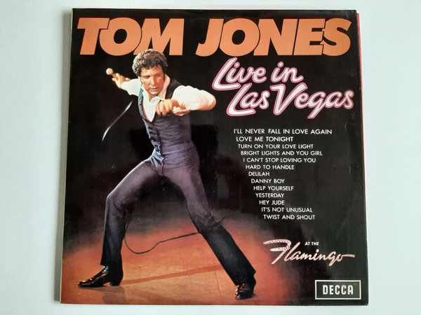 Tom Jones - Live In Las Vegas - Used Vinyl Record image 1
