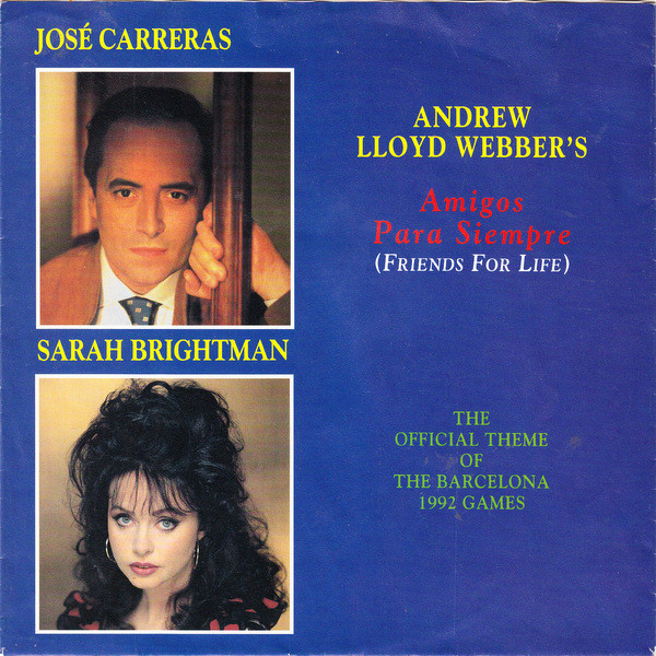 Jose Carreras - Amigos Para Siempre (Friends For Life) - Used Vinyl Reco image 1